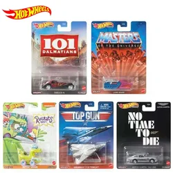 Original 1/64 Hot Wheels Premium Car Retro Entertainment Movie Collector Edition Metal Diecast Model Car Toys for Boys Kids Gift