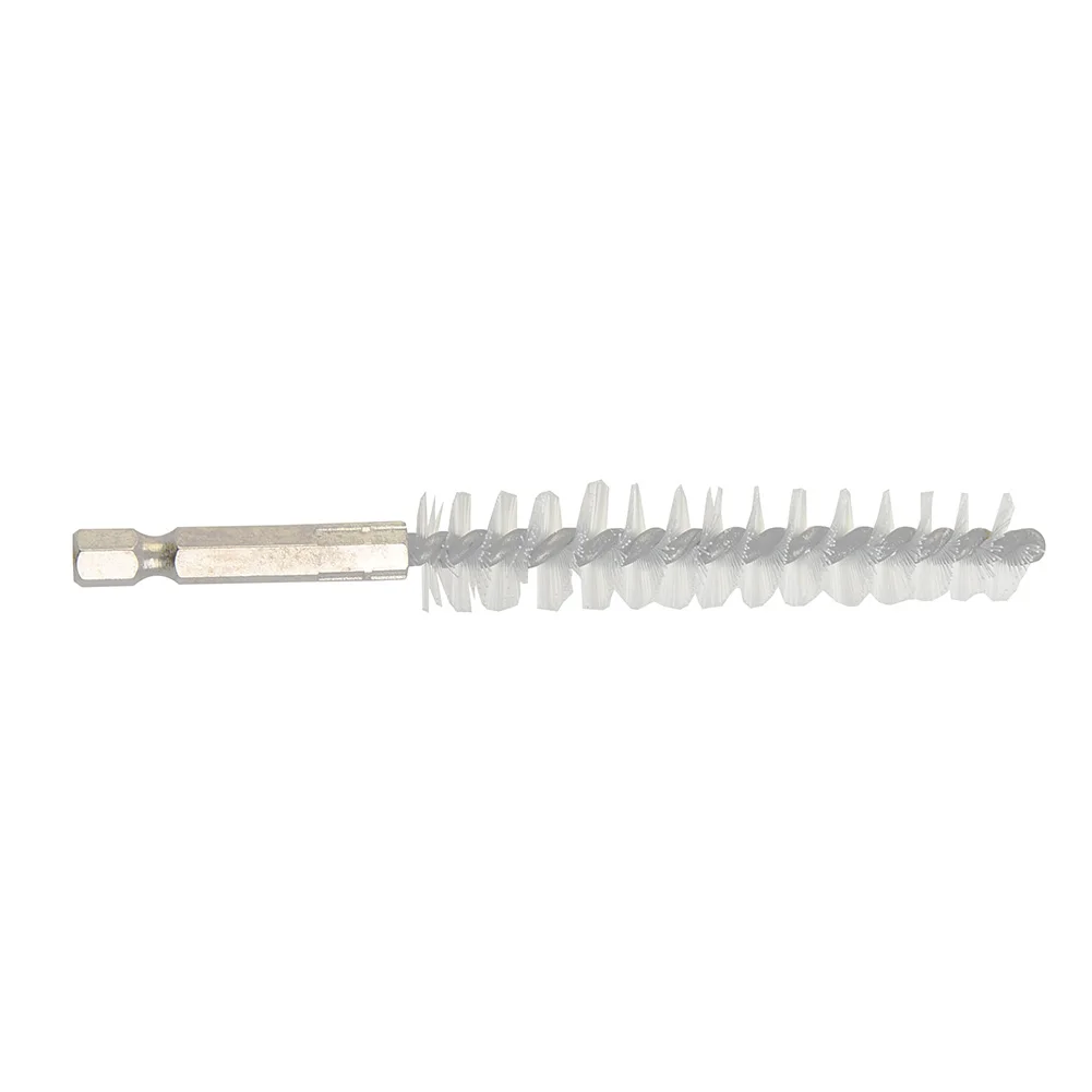 2pcs 15mm Nylon Drill Brushes Tube Cleaning Brushes 1/4Inch For Electric Drill Polishing Removing Paint Cleaning Tools