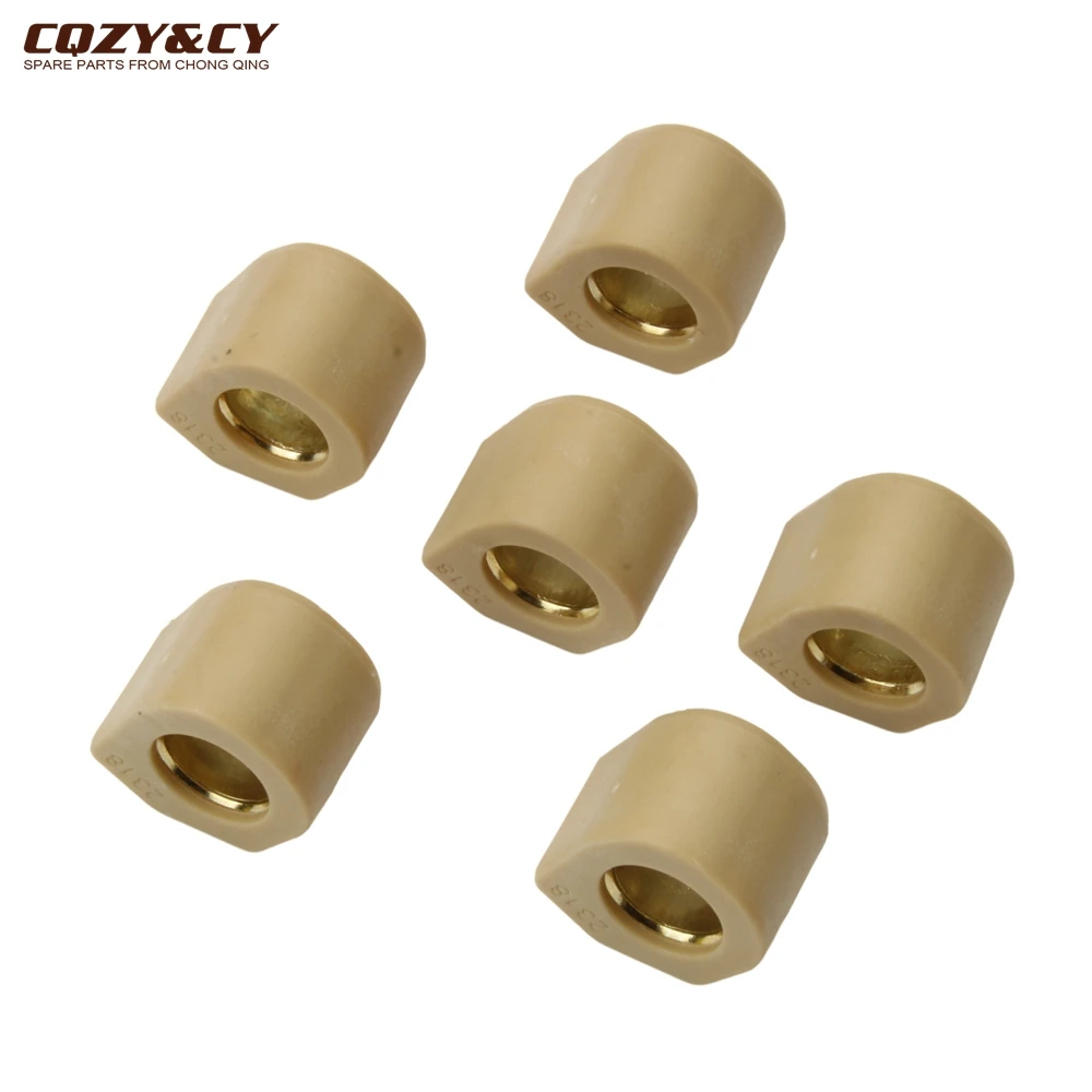 6PC Racing Variator Weight Set 23x18mm 19.2g 20g For Piaggio X9 250cc Scooter Engine