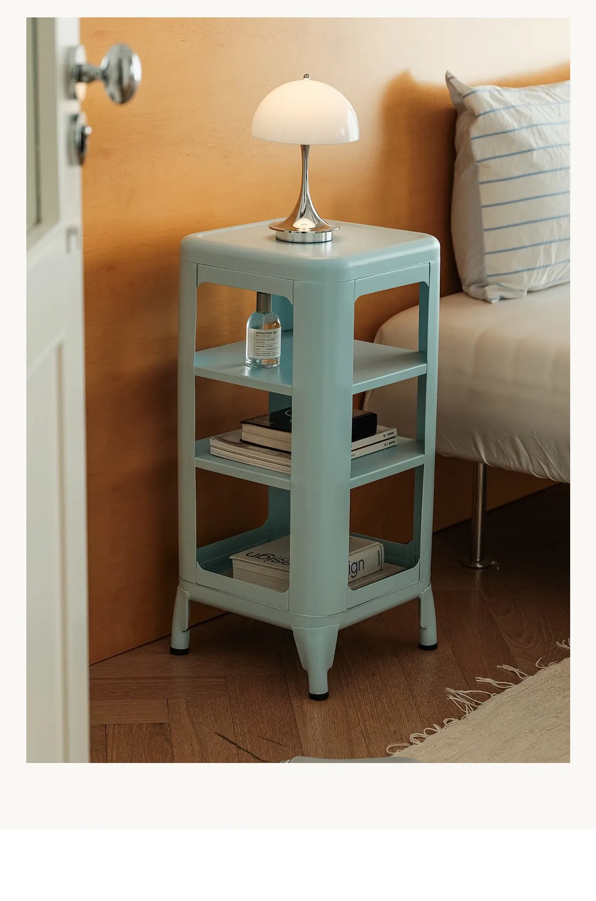 DSA living room sofa side few simple shelves multi-layer small side cabinet creative bedside table
