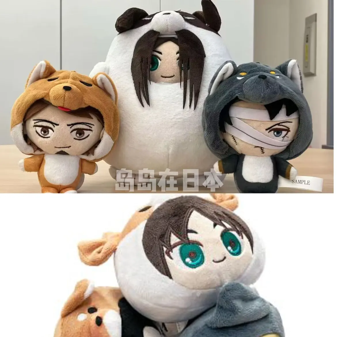 

Q Version Doll Pendant Anime Attack On Titan Levi Reiner Eren Mikasa Cartoon Toys Kids Friends Perfect Collection Birthday Gifts