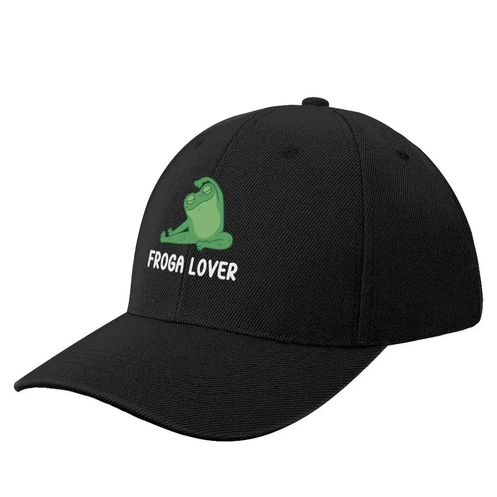 Frog Doing Yoga Pun - Froga Lover Baseball Cap hard hat Sports Cap Caps Women Men's