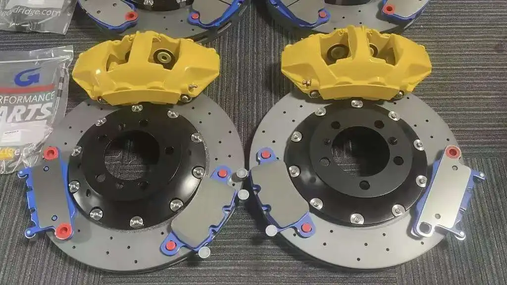 For Racing GT3 Front Brake Caliper Kit 4 Pot Carbon Ceramic Rotor New For Turbo 911  Universal Fitment High Performance