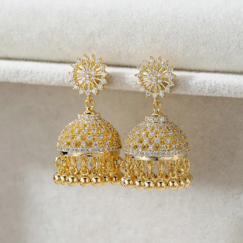 

Bilincolor Fashion Golden Tassel Earring for Women