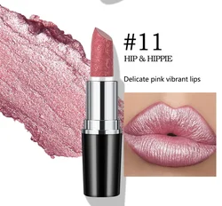 Fine Glitter Lipstick, Quicksand Gold Lipstick Non-sticky Non-fading Lipstick Pearlescent Long-lasting Silky Mermaid Lipstick