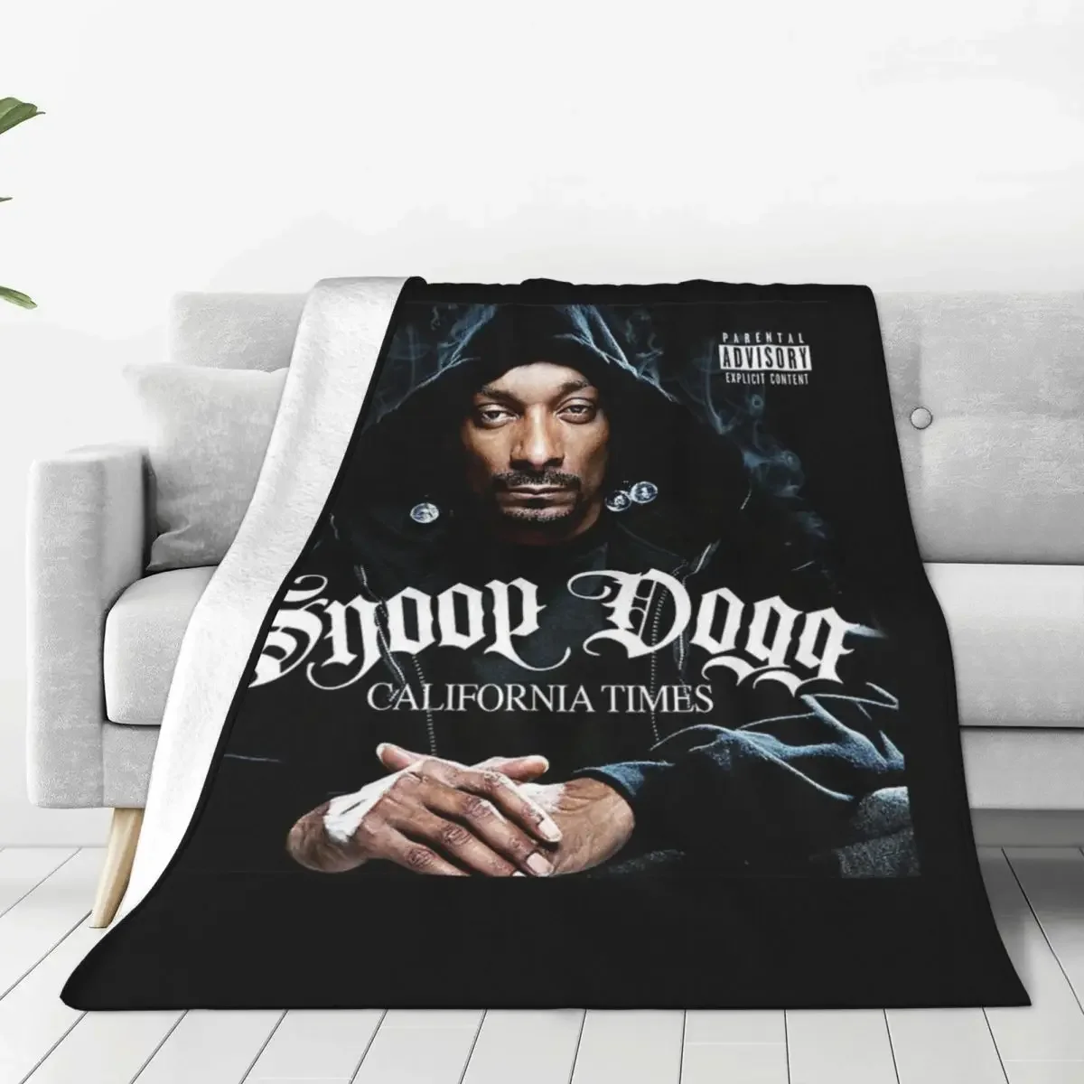 Snoop Dogg California Times Blanket Fuzzy Vintage Breathable Throw Blanket for Home Restaurant Summer