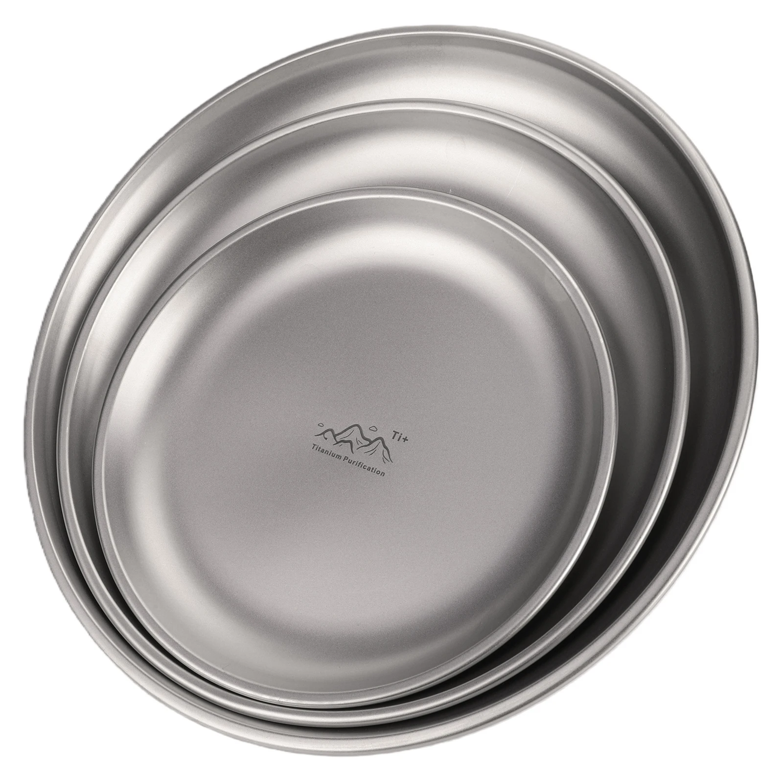 Titanium Purification Plate Backcountry Dinnerware Lightweight Stackable Camping Tray Creative Home Dish Plate Camping Supplies