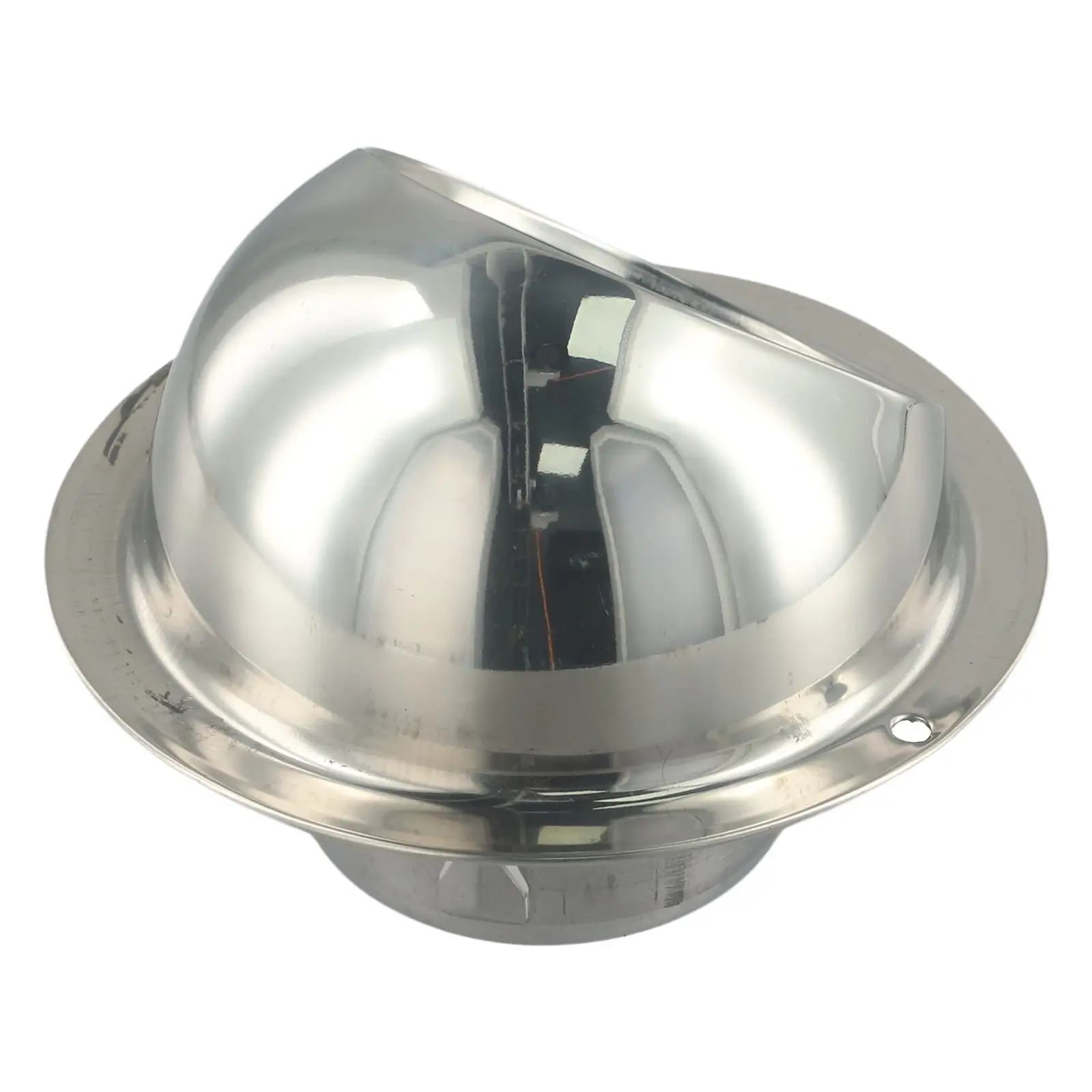 External Extraction Vent Round Brushed Grille Round Corner Stainless Steel Weatherproof Seal Easy Installation Fine Mesh Design