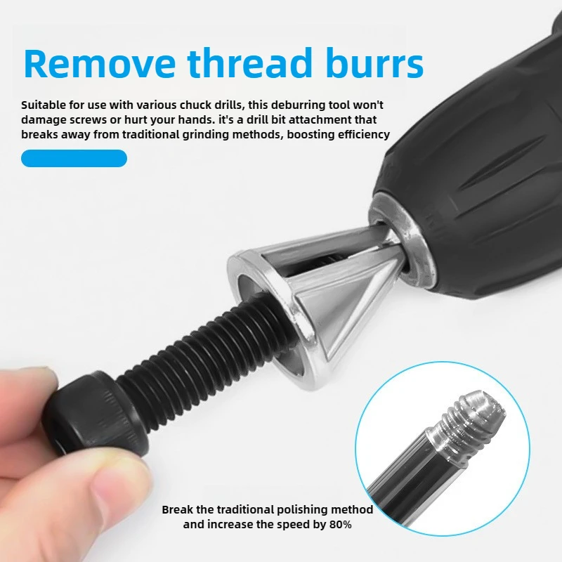 

Система снятия фаски с тремя лезвиями — конструкция треугольной и шестиугольной ручки для эргономики, подшипниковая сталь для длительной острый