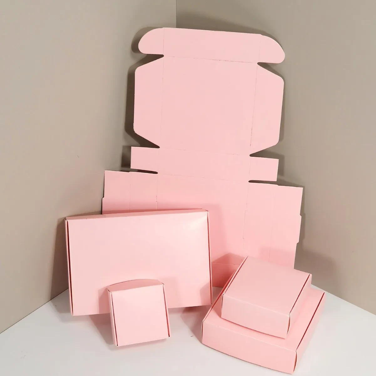 Pink Gift Box Small Packaging Boxes For Candy,Jewelry,Cookies,Handmade Sopa Paper Box view 5