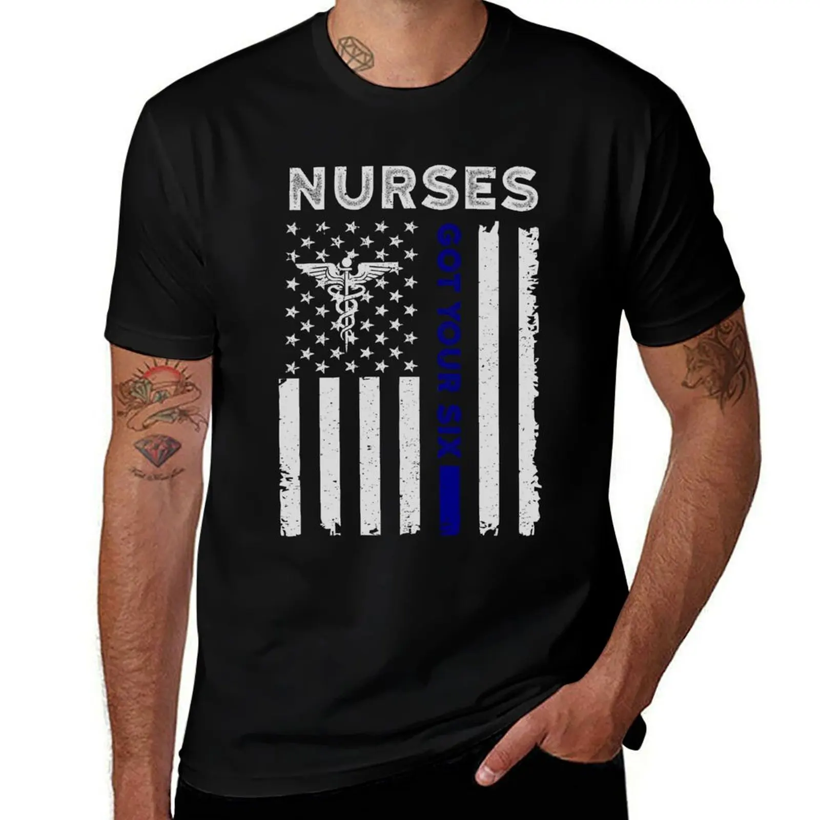 Camicie Patriottiche Lpn Six Got Per T T-Shirt Grafica T Il Tuo Uomo Essenziale T In Cotone Infermiere Infermiera Divertente Rn Cna Er - Camicie Da Uomo-image