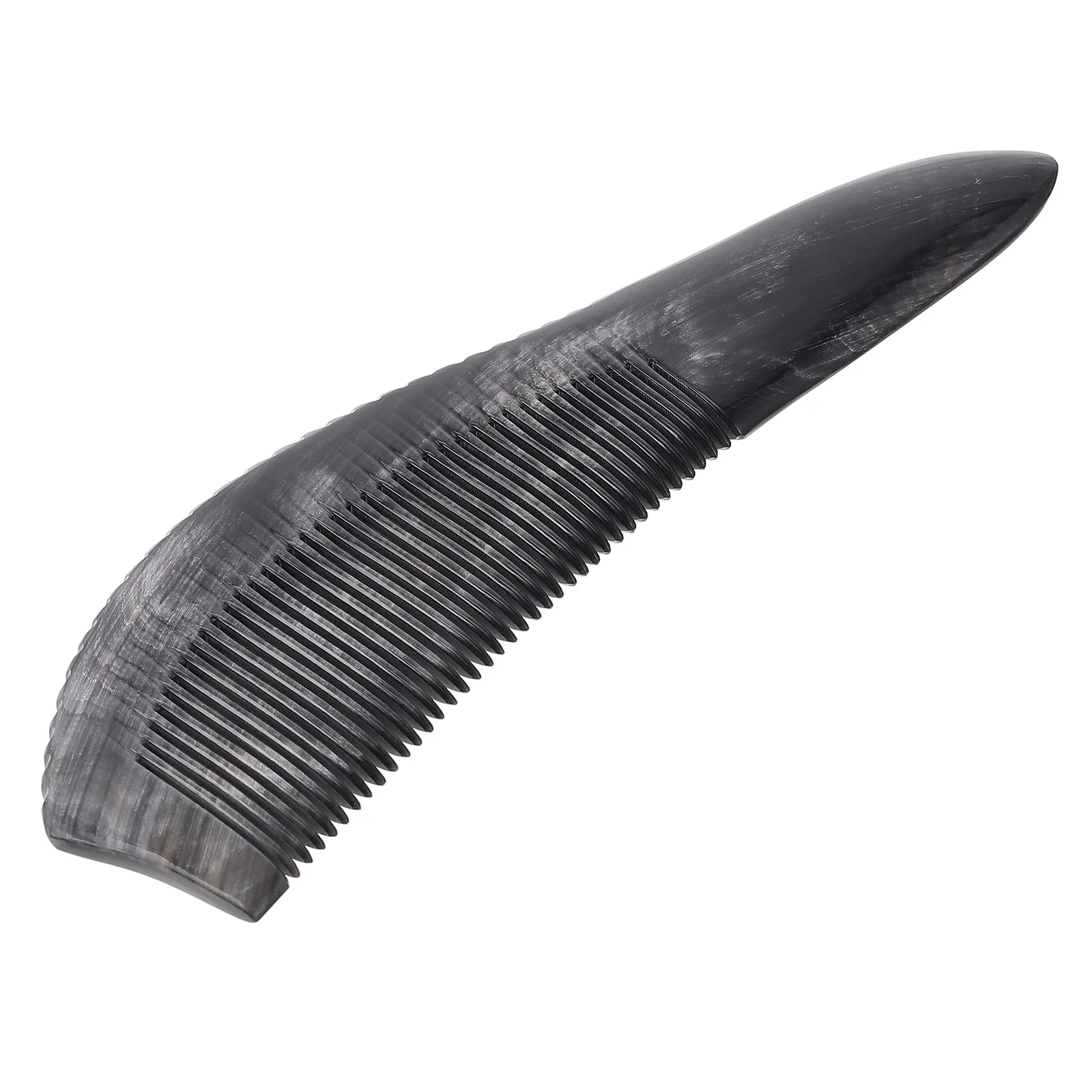 Black Buffalo Horn Comb Home Hair Styling for Men Simple Tool Horns Massage Durable Long Haircut Man Combs