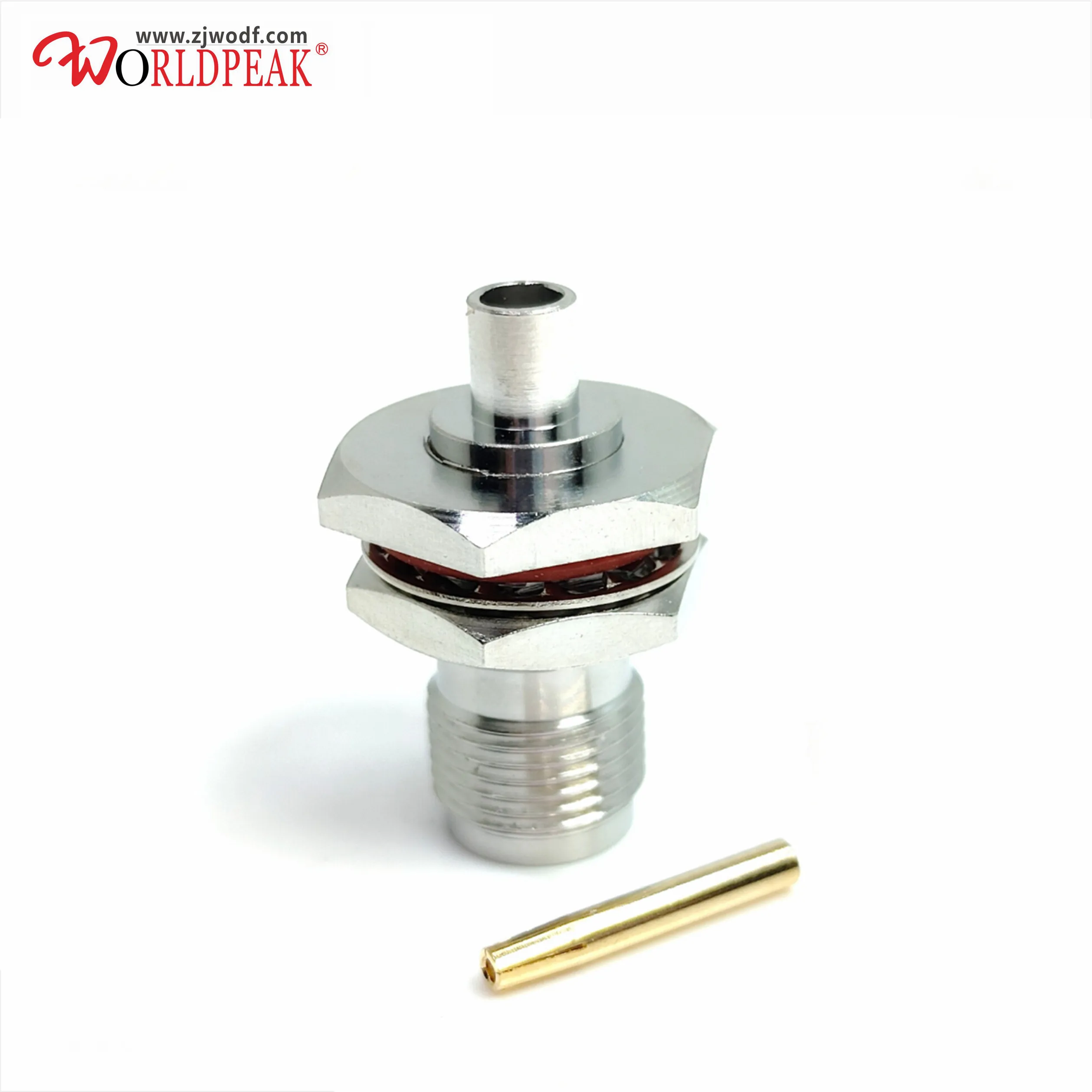 Free shipping 5pcs TNC female bulkhead straight connector for RG402 cable