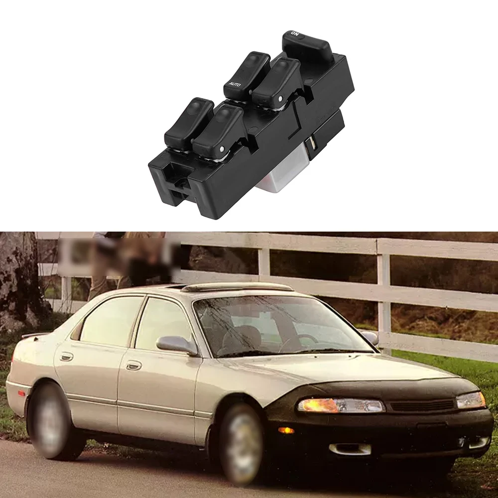 Window Lift Switch For Mazda 626 1992 1993 1994 1995 1996 1997 Front Left Driver Power Window Switch With 10 Pins GD1E-66-350