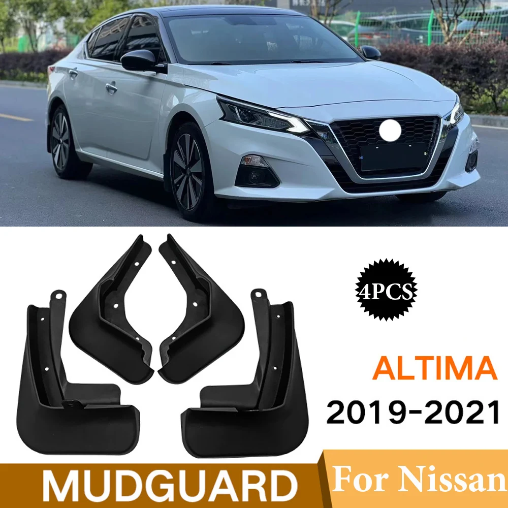 

High quality For Nissan Altima L34 2019 2020 2021 6th Mudguards Splash Guards Mudflap Front Rear Wheels Fender Car-Stying