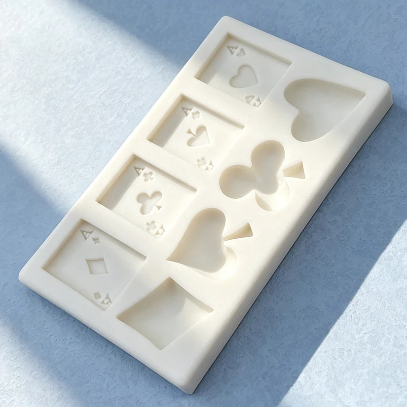Poker Silicone Mold Sugarcraft Cupcake Baking Mold Fondant Cake Decorating Tools