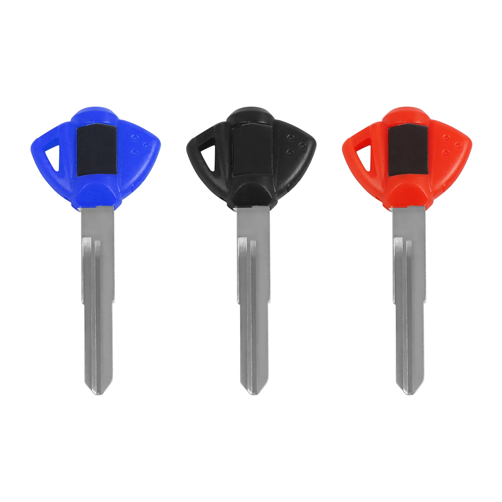 For Suzuki DL650 DL1000 SV650S SV1000S GSX-R GSXR 600 750 1000 Motorcycle Accessories Blank Key Uncut Blade 1PCS Black/Red/Blue