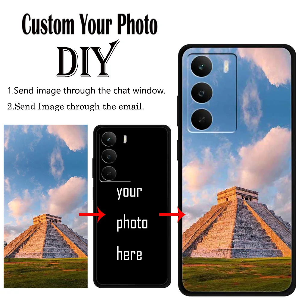 DIY家族写真入りカスタムスマホケース Realme C71 4G C75 C75X C65 14X 15X C85 Q3S P4x V70 V70S対応 ソフトTPUカバー イメージ・ロゴ入り