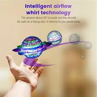 Smart Induction Flying Ball Machine Swirl Flying Ball Levitation Magic Belt LED Light Drone Hover Children's Toys Family Gift