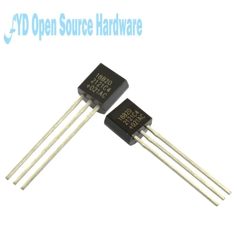 DS1820 10PCS/LOT Sensor Electronic Chip TO-92 18B20 Chips Temperature Sensor IC Diy Electronic