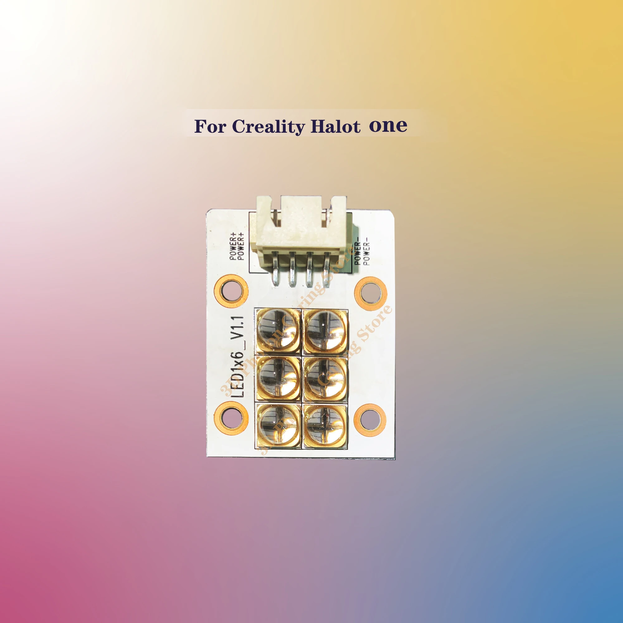 

6 pcs uvled Lamp beads for Creality 3d printer Halot one/5.96＂405nm Purple curing light stereoscopic carving exposure engine