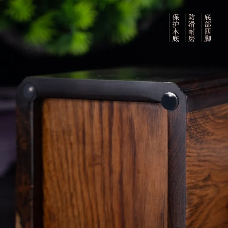 Zen wooden pen holder boss desk desktop high-end exquisite high-end pen bucket