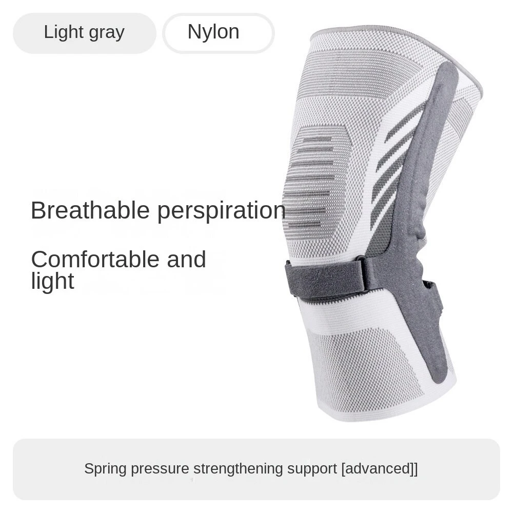 1 Stück Knie-Kompressionsbandage mit Seitenstabilisatoren & Kniescheibengurt, Metallstützbandage für Arthritis, Laufen, Fitness, Damen und Herren – Detail 8