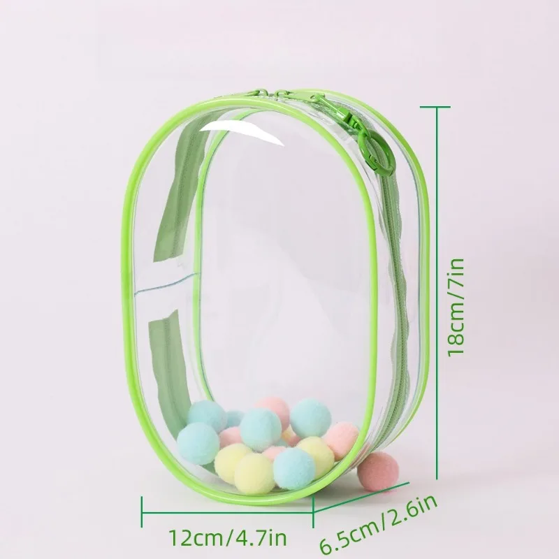 18cm vinyl doll protective cover pvc high transparent cartoon surrounding cotton doll multicolor walking baby bag can be hung.