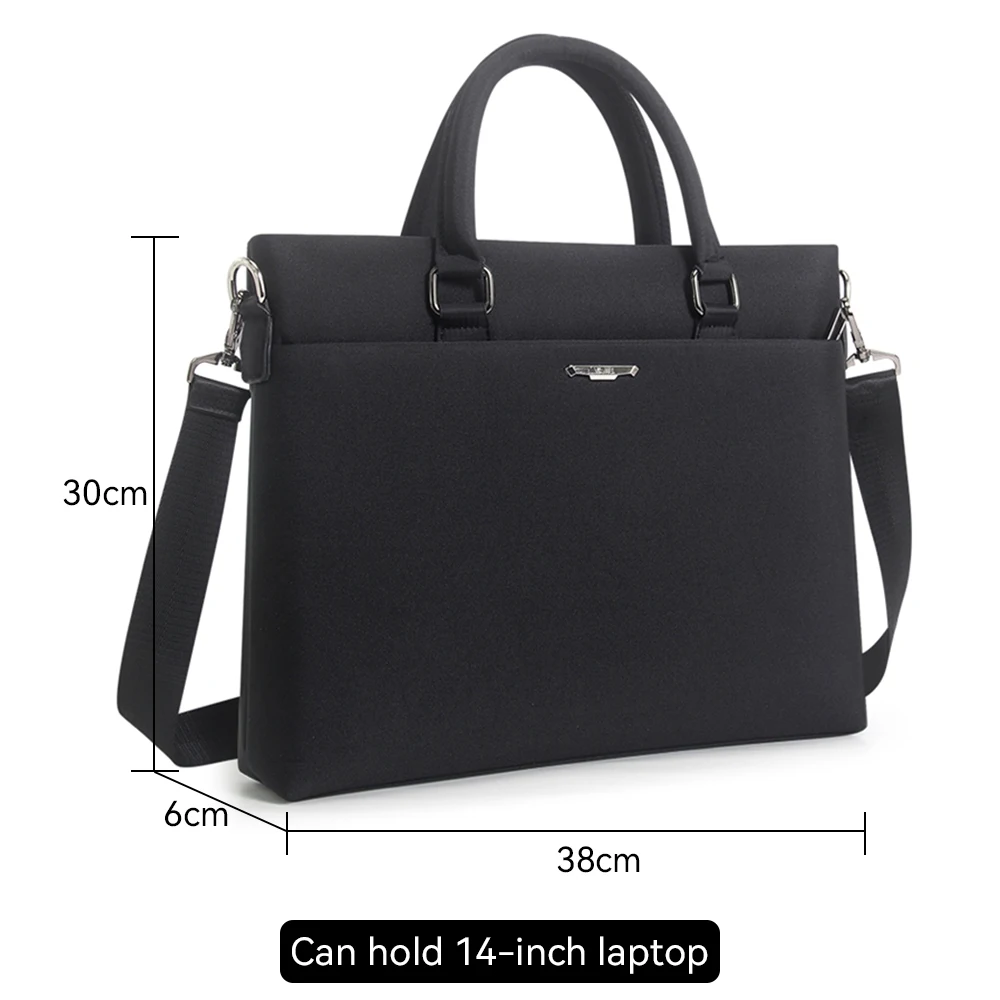 Large capacity briefcase bag Business men 14 inch Laptop Notebook Bag canvas Handbags Shoulder Men's Office Bags Oxford Fabric