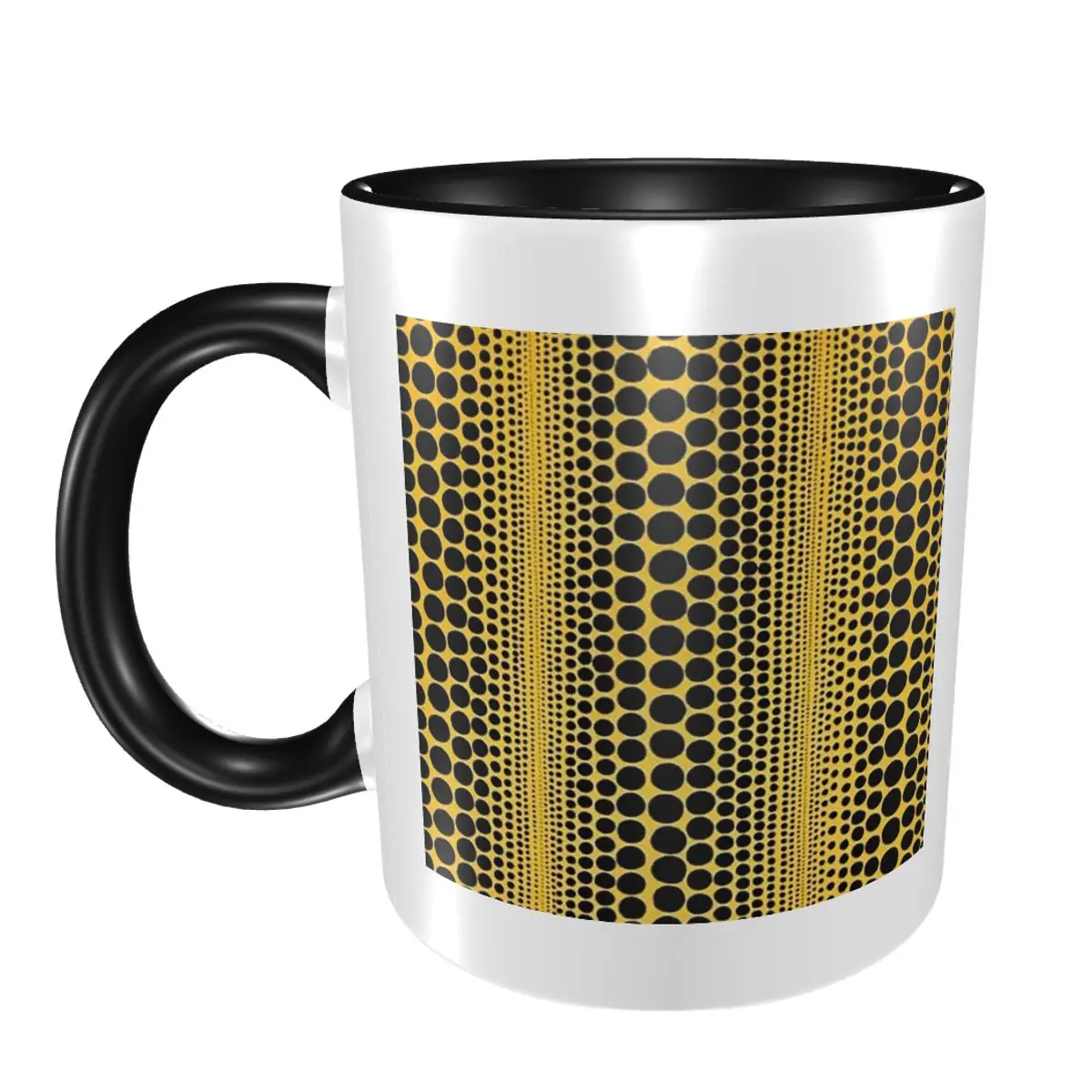 

Yayoi Kusama Тыква Абстрактная художественная кружка Забавные керамические кофейные чашки Чайные кружки Молочная чашка Посуда для напитков Подарки для женщин и мужчин