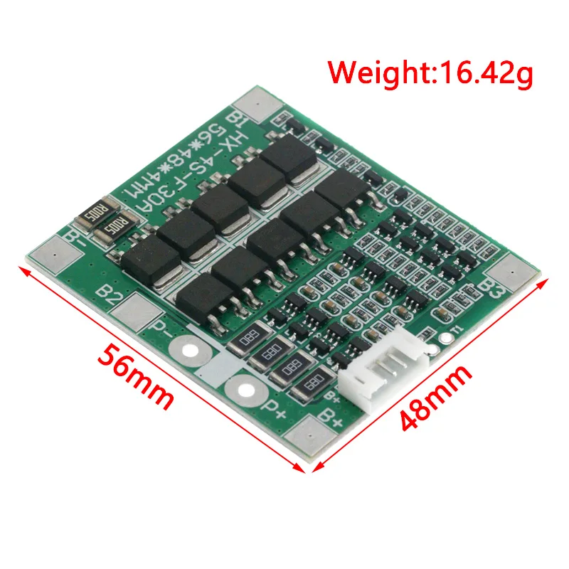 BMS 4S 3.2V 3.7V 30A LiFePO4 / Lithium Battery Charge Protection Board 12.8V 14.4V 18650 32650 Battery Packs With Balance