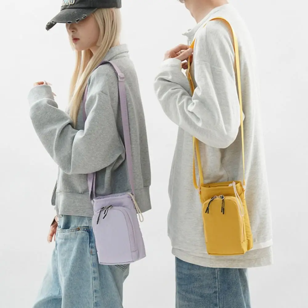 

Сумка-переноска для бутылки с водой через плечо с передним карманом, водонепроницаемая, с ручкой, портативная