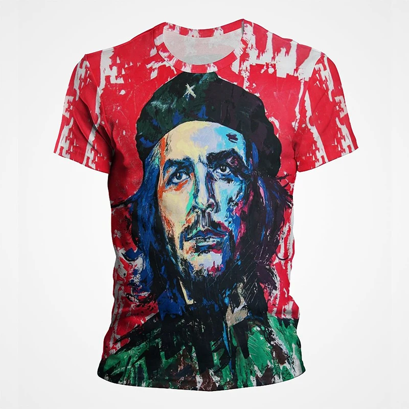 

Che Guevara Vintage Printing T Shirt Summer Streetwear Camisetas Men T-shirt Children Casual Short Sleeve Women O-neck Tops Tees