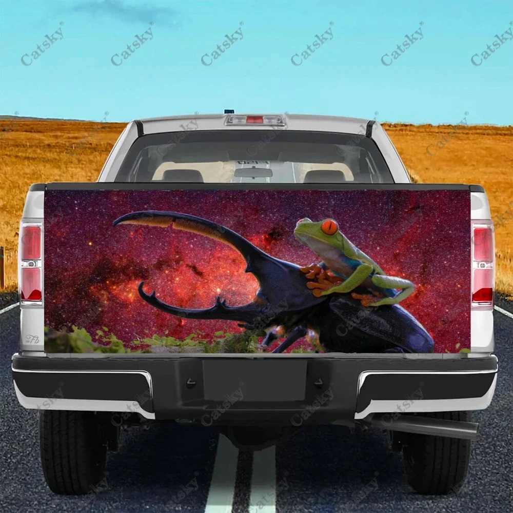 

Red Eyed Tree Frog Truck Tailgate Sticker Decal Wrap Vinyl High-Definition Print Graphic Suitable for Pickup Trucks Weatherproof