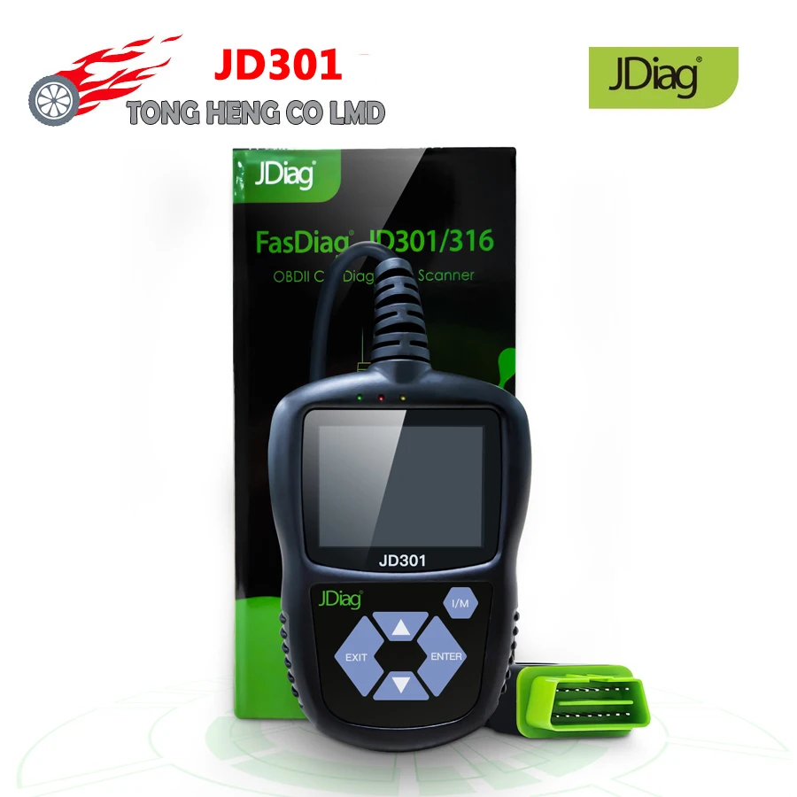 

Original JDiag JD301 OBD2 OBDII Code Reader Scan Tools Scanner Automotive Engine Fault Code Reader Car Diagnostic Scan Tool