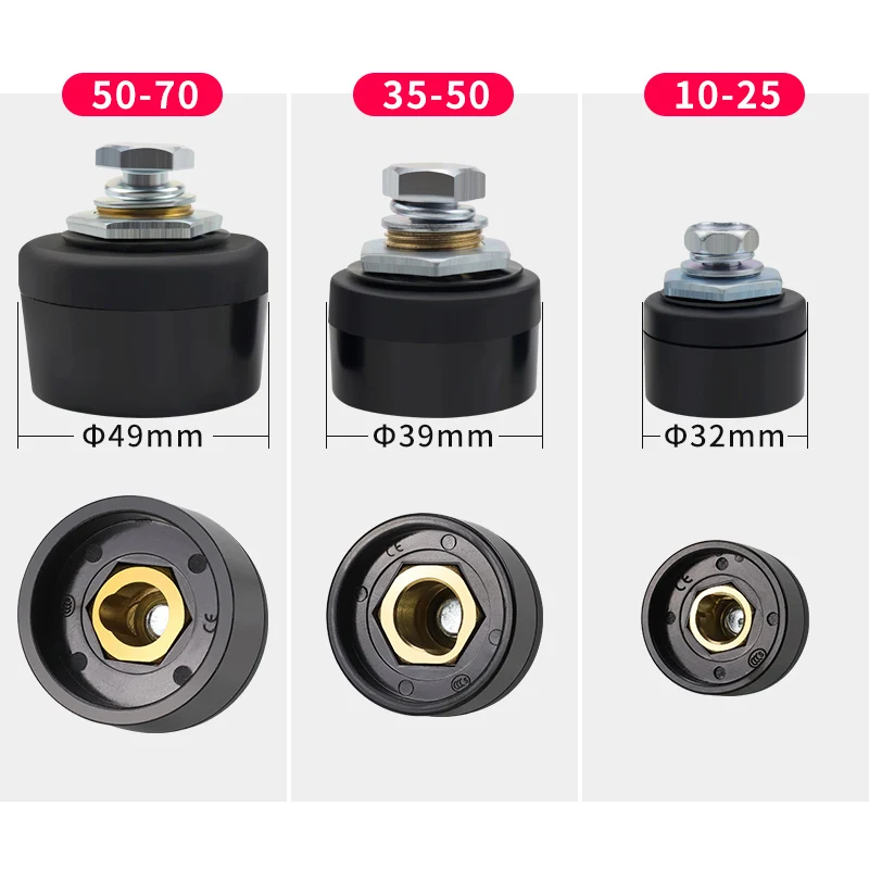 Quick Fitting Male Female Cable Fast Connector Socket Plug Adaptor DKJ 10-25 35-50 European Style Welding Cable Coupler