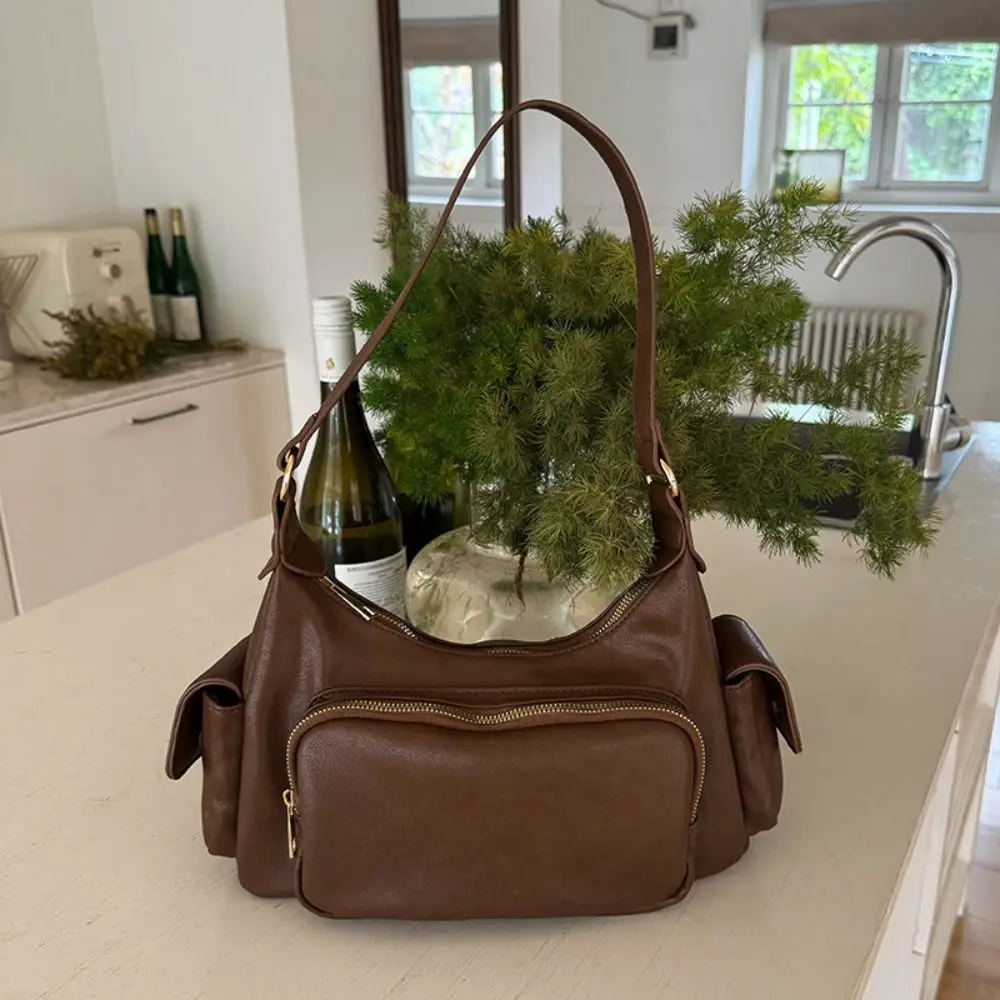 

Простая сумка через плечо Y2K в стиле ретро, модная сумка-хобо для пикантных девушек, корейская винтажная сумка для подмышек, уличная одежда