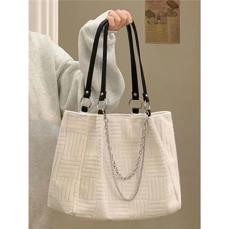 White Luxury Bags for Women Famous Brand Handbag Ladies Hand Flap Designer Purses Handbags Shoulder Custom Tote Crossbody Bag