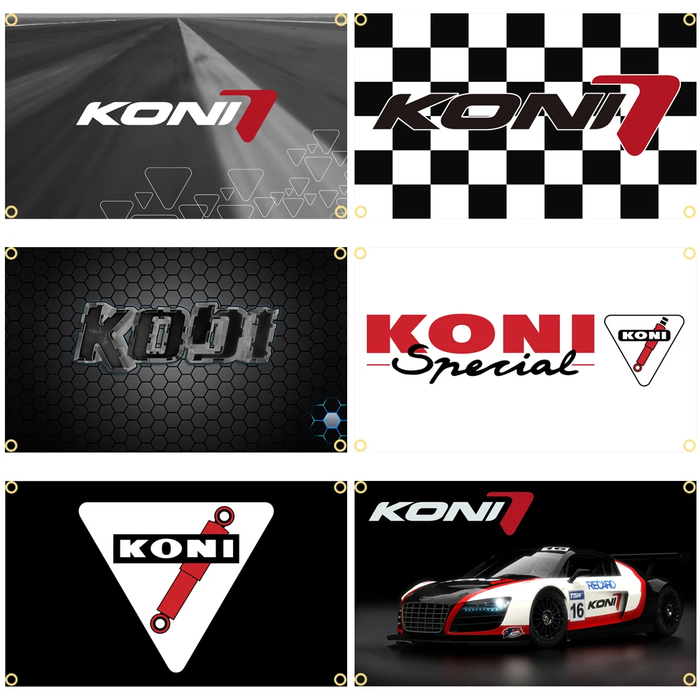 2×3ft 3×5ft konis Flag Polyester Digital Printed Tapestry racing Banner Curtain For Decor