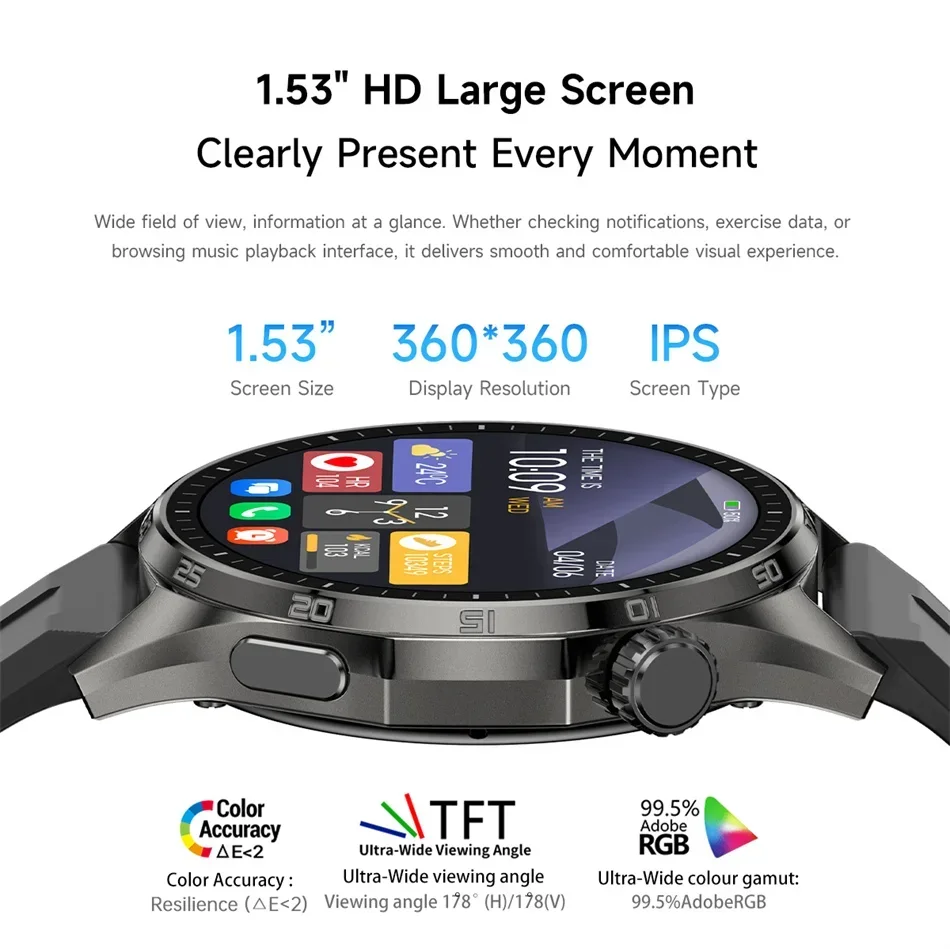 Smart Watch Uomo Nfc Gps Cardiofrequenzimetro Monitoraggio Salute_voghion.com