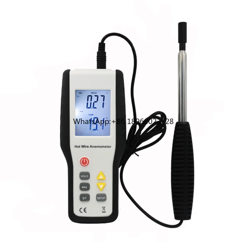 Hti 9829 High Sensitivity Wind Speed Measuring Meter Anemometer With Hot Wire Probe