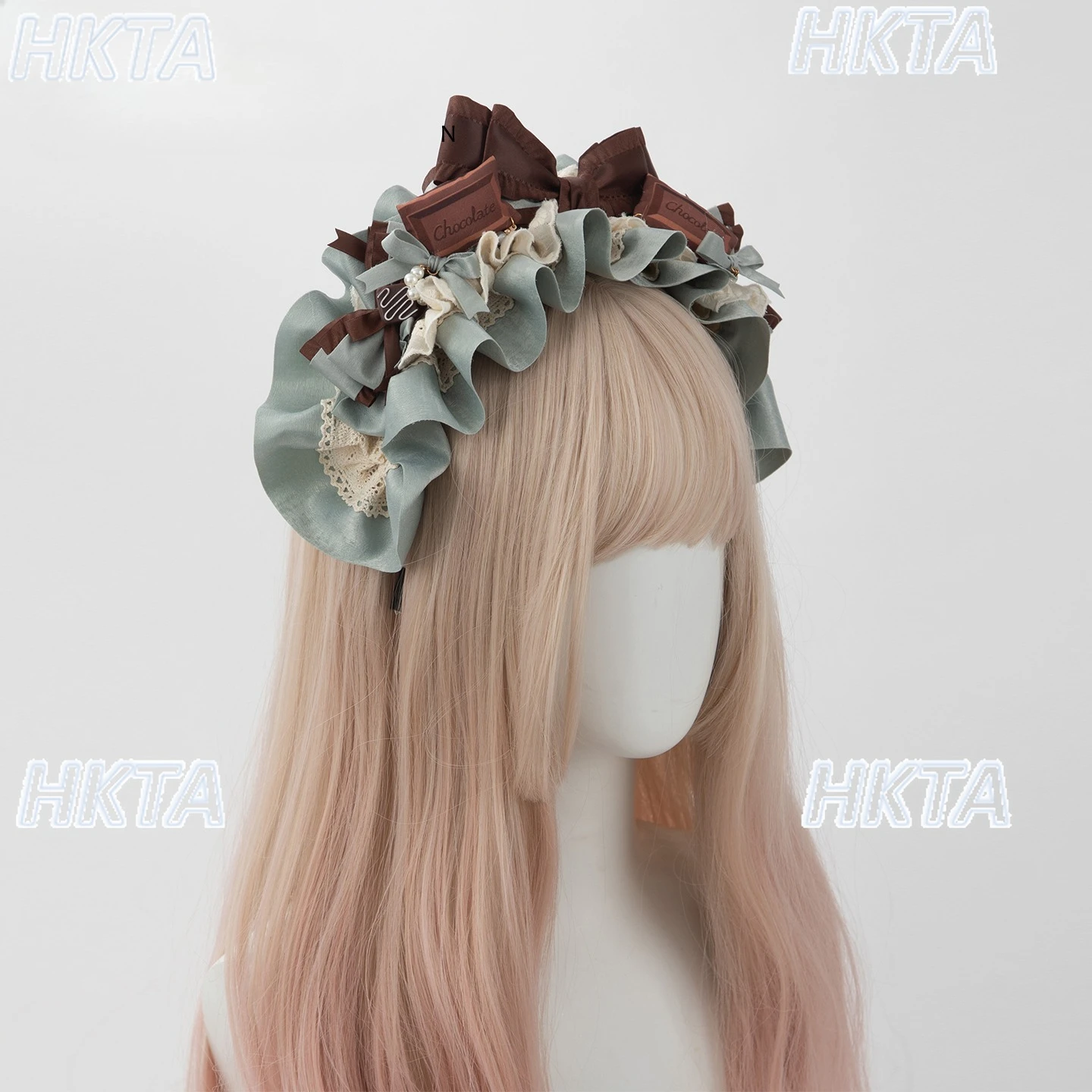 

Японские маленькие вещи ручной работы в стиле Лолиты, аксессуары для волос, милый ремешок с бантом, заколка для волос KC, осенний торт, плоская шляпа, шпилька, головной убор для женщин