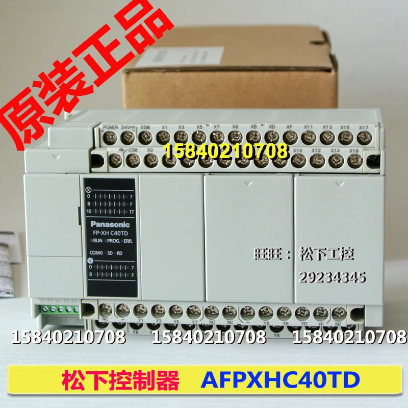 

Panasonic controller afpxhc40td-f power supply DC24V fp-xhc40td transistor output