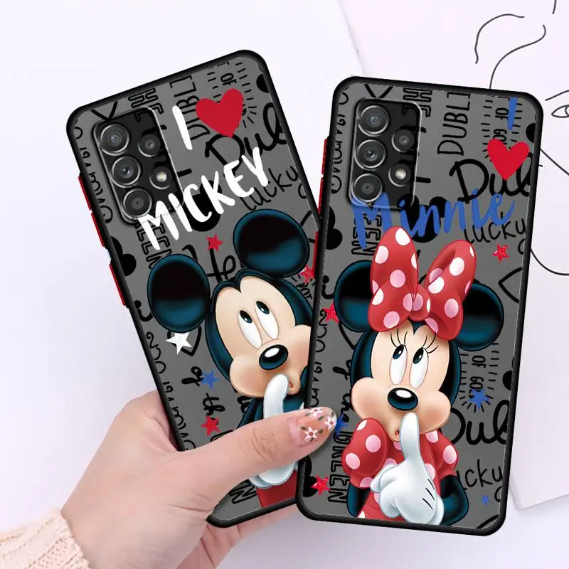 Etui na telefon Samsung Galaxy A12 A13 A15 A22 A14 A23 A25 A33 A24 A32 A34 A35 52 A55 A53 A54 A73 A72 4G 5G Disney Minnie Mickey