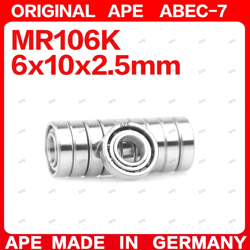10-50PCS ABEC-7 MR106 Open Bearing 6x10x2.5 mm Mini Deep Groove Ball Bearings