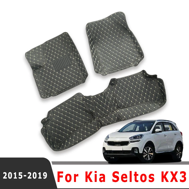 

Автомобильные коврики для Kia KX3 2019 2018 2017 2016 2015, кожаные ковры, автостайлинг, аксессуары для интерьера, автомобильные защитные чехлы на заказ