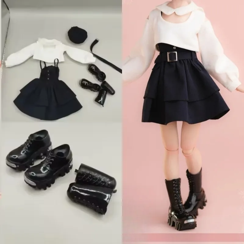 

Worldbox CA026 1/6 Scale Female Black Sweet Party Sailor Dress Solid Boots Set Clothes Model Fit 12 '' AT210 AT203 Action Figure