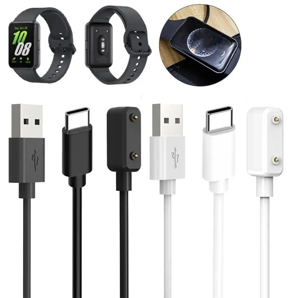 1M Smartband Charging Cable USB Power Dock Watch Charger Wire Type C Smart Band Charger Cord Adapter for Samsung Galaxy Fit 3