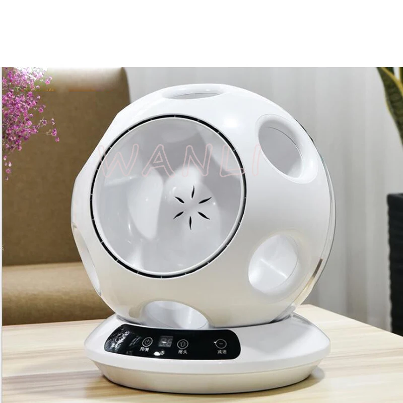 

220VAC Office Leafless Fan Ultra-quiet Home Desktop Dormitory Remote Air Purification Soccer Shape New