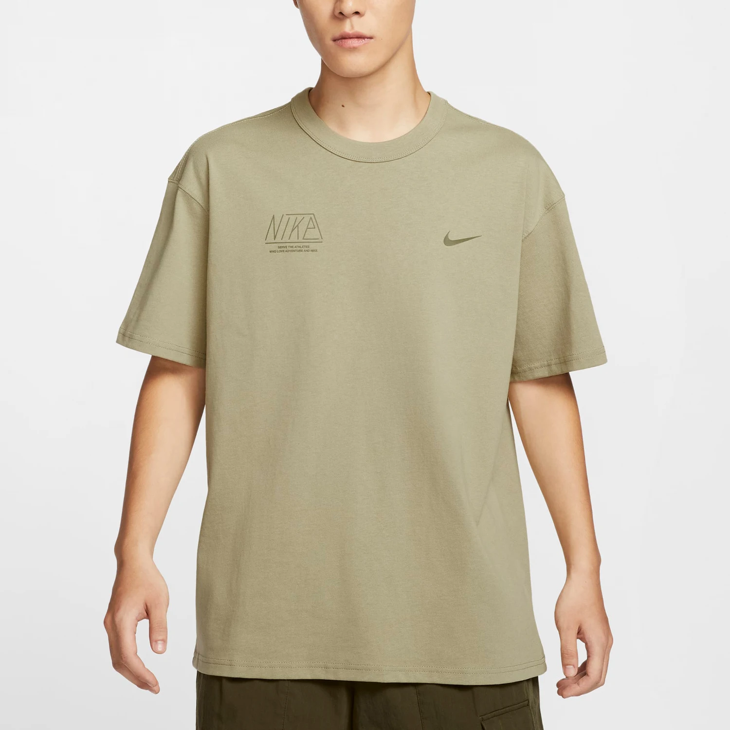 

Nike Official Genuine New Men's Loose Breathable Round Neck Sport Training Short Sleeve HQ9151-276